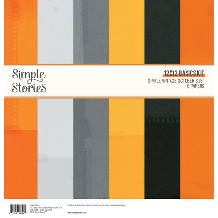 Simple Stories Simple Vintage October 31st - 12x12 Basics Kit