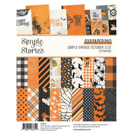 Simple Stories Simple Vintage October 31st - 6x8 Paper Pad