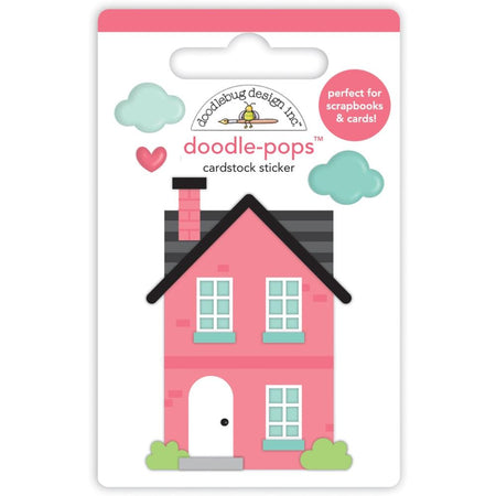 Doodlebug Design My Happy Place - Our House Doodle-Pops 3D Sticker