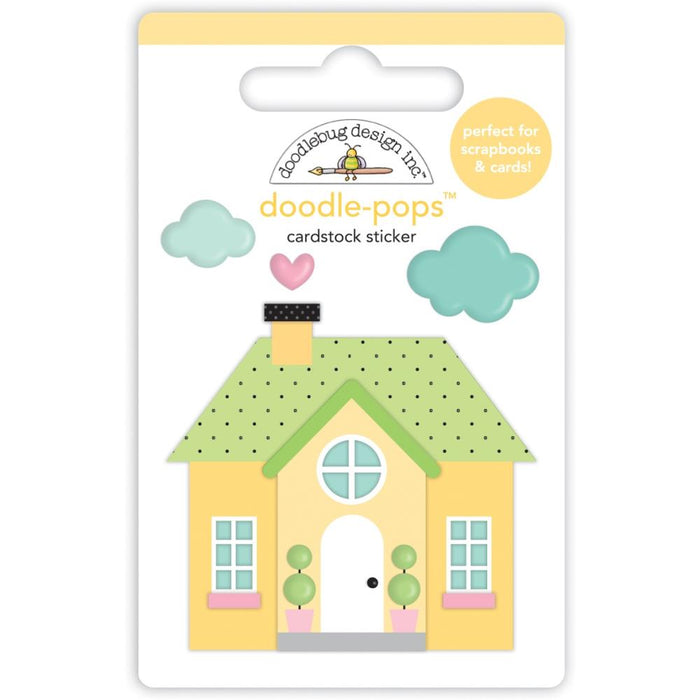 Doodlebug Design My Happy Place - Cozy Cottage Doodle-Pops 3D Sticker