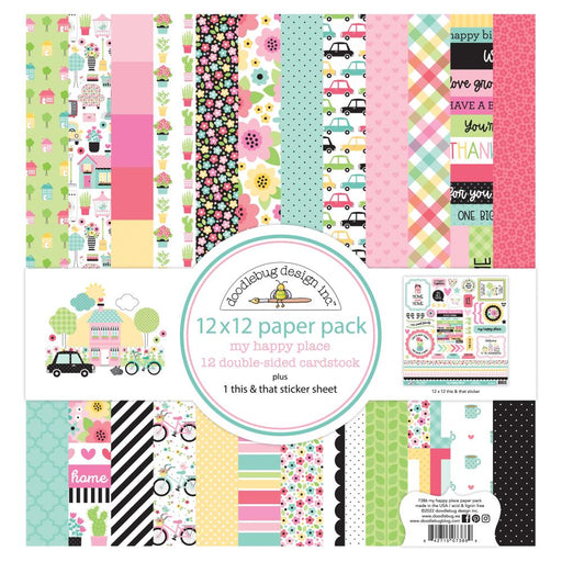 Doodlebug Design My Happy Place - 12x12 Paper Pack