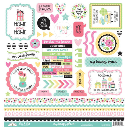 Doodlebug Design My Happy Place - This & That Stickers
