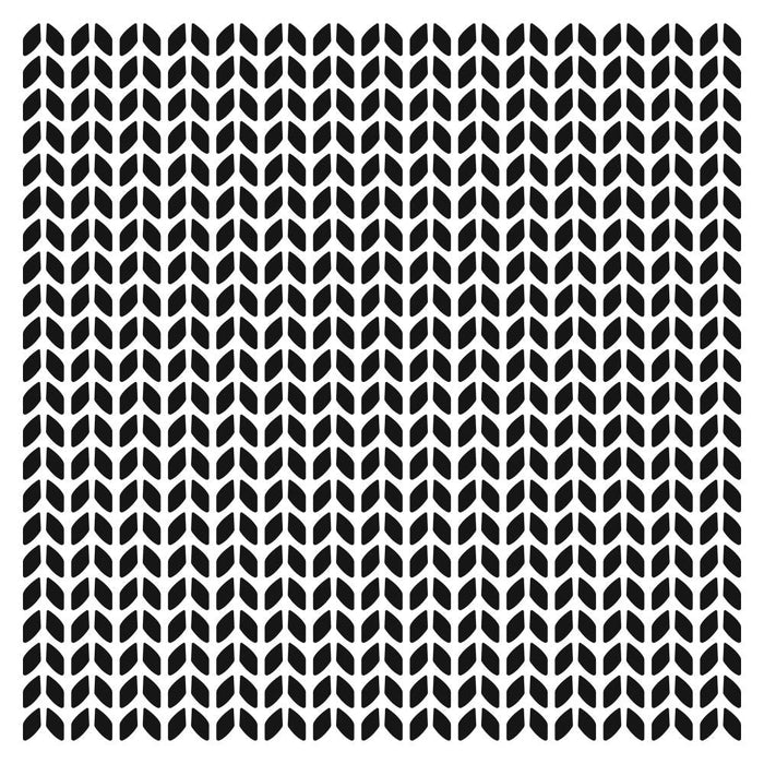 Crafter's Workshop 6x6 Template - Knitted Stitching