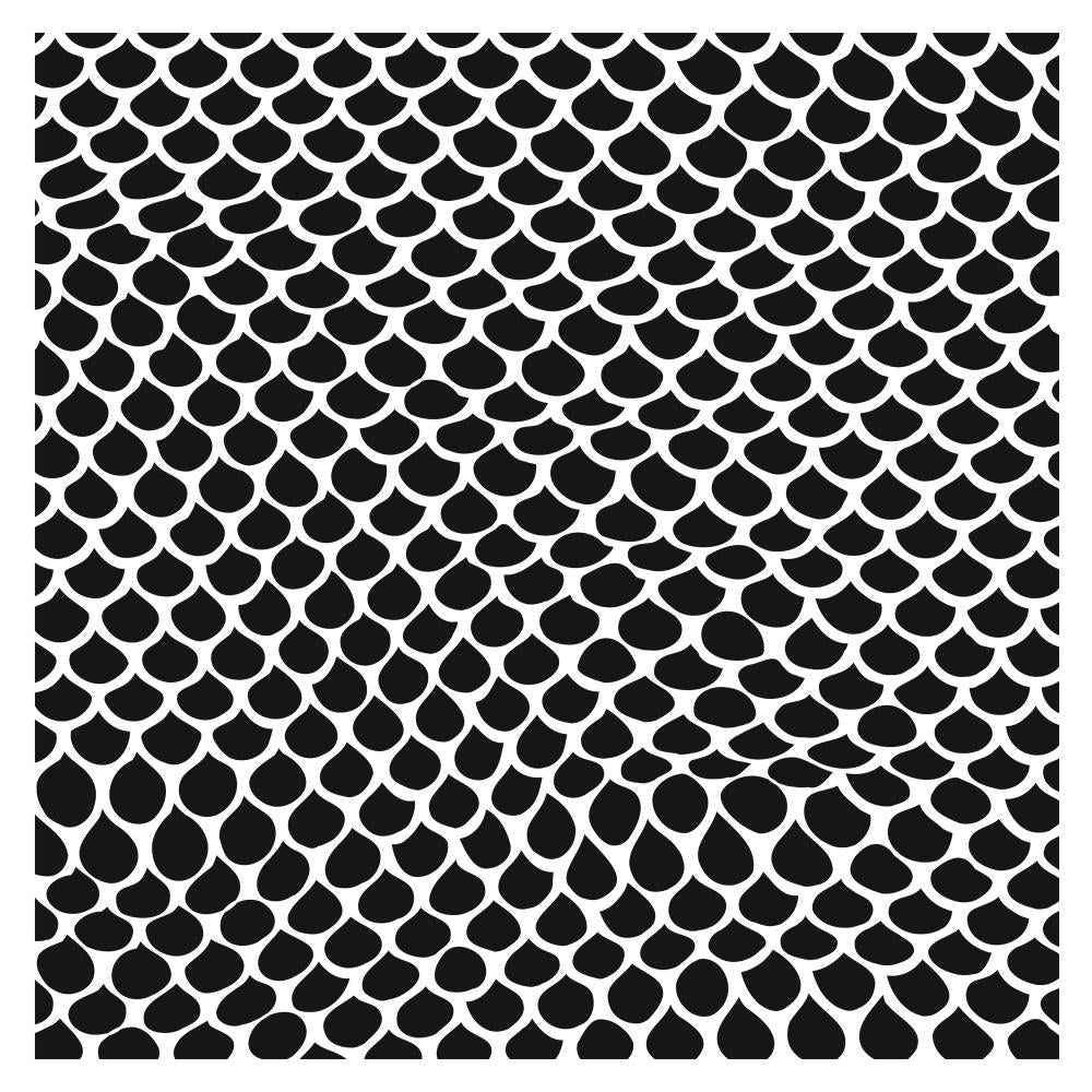 Crafter's Workshop 6x6 Template - Mermaid Tail