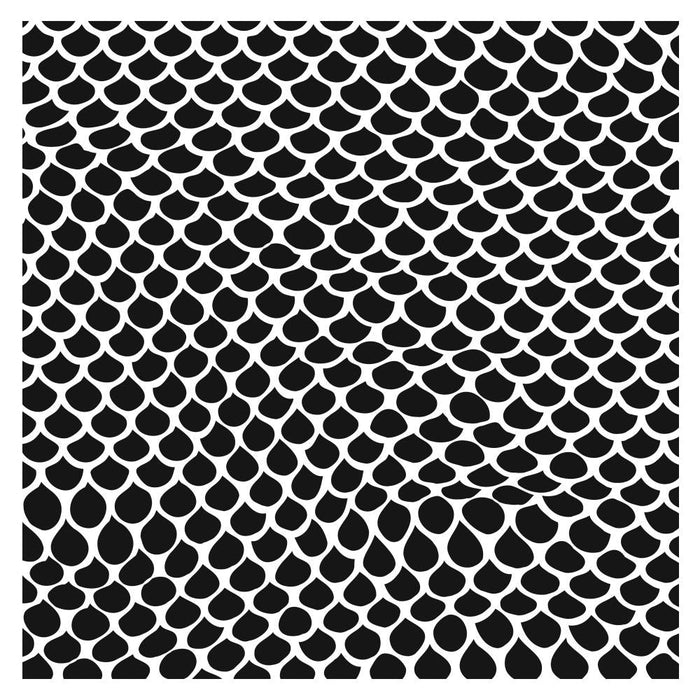 Crafter's Workshop 6x6 Template - Mermaid Tail