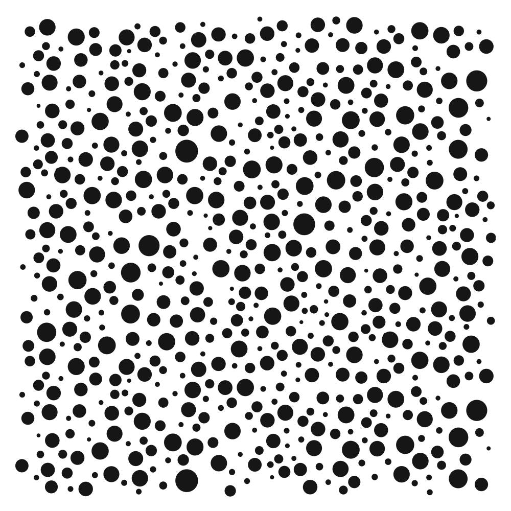 Crafter's Workshop 6x6 Template - Random Bubbles