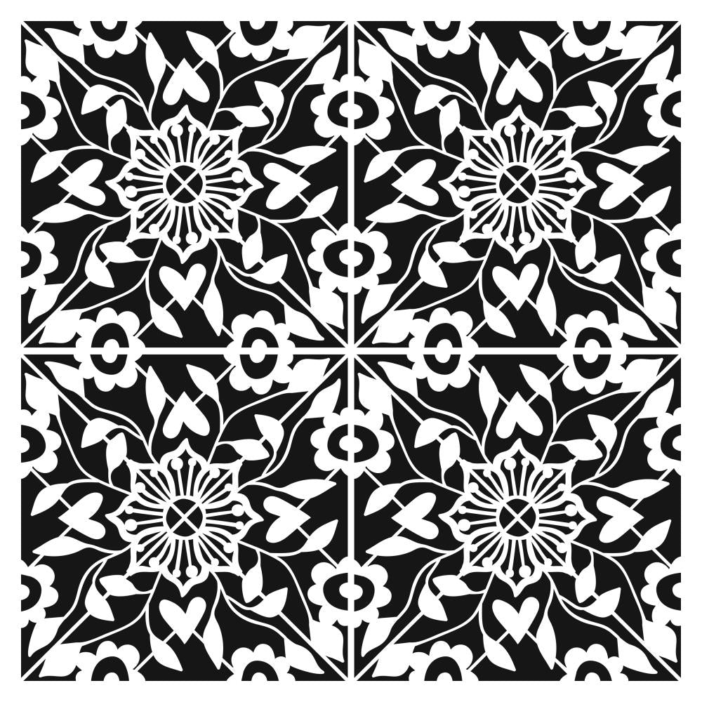 Crafter's Workshop 6x6 Template - Flourish Tile
