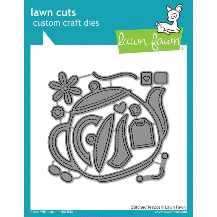 Lawn Fawn Craft Die - Stitched Teapot