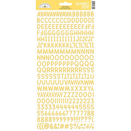 Doodlebug Design Alphabet Soup Puffy Stickers - Bumblebee
