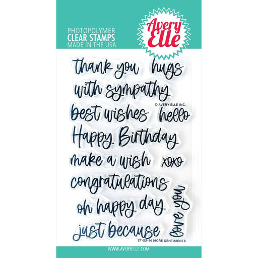 Avery Elle Clear Stamps - More Sentiments