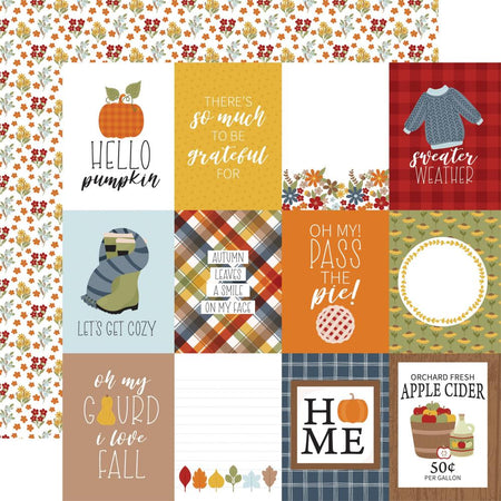 Echo Park Fall Fever - 3x4 Journaling Cards