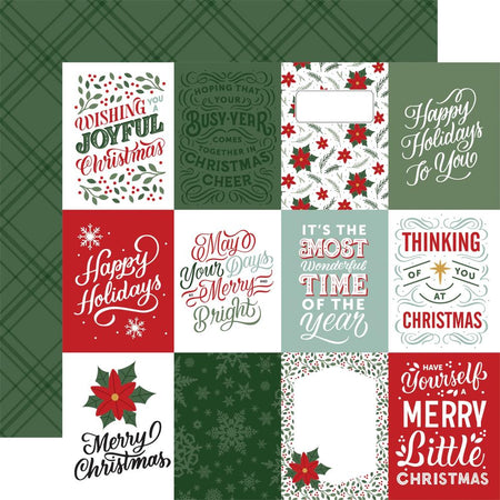 Echo Park Christmas Salutations No. 2 - 3x4 Journaling Cards