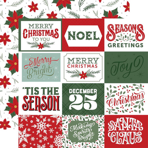 Echo Park Christmas Salutations No. 2 - 4x3 Journaling Cards