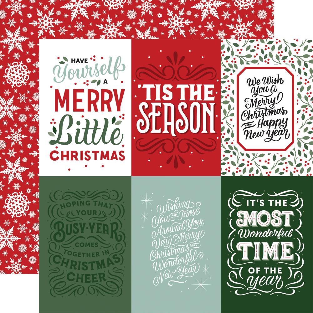 Echo Park Christmas Salutations No. 2 - 4x6 Journaling Cards