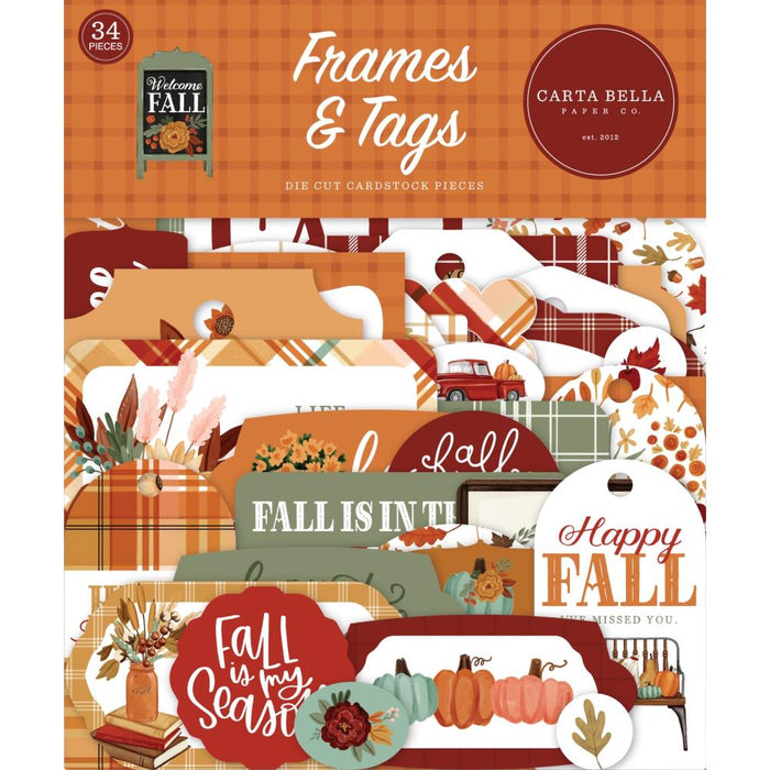 Carta Bella Welcome Fall - Ephemera Frames & Tags