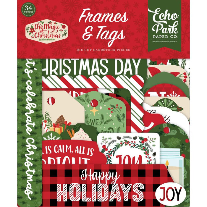 Echo Park The Magic Of Christmas - Frames & Tags Ephemera