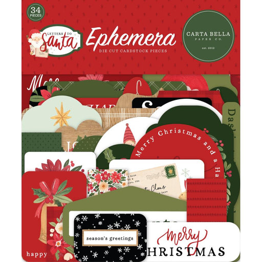 Carta Bella Letters To Santa - Ephemera Icons