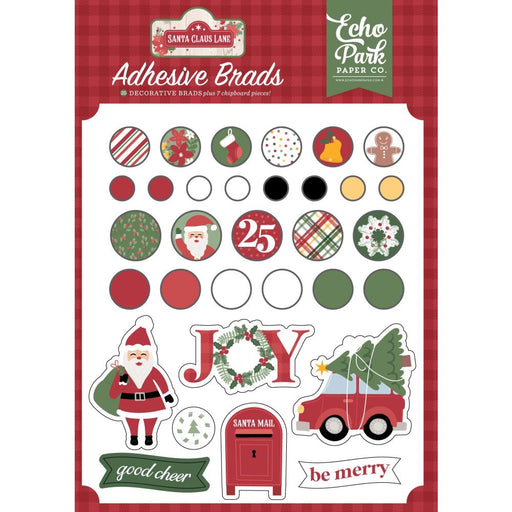 Echo Park Santa Claus Lane - Adhesive Brads