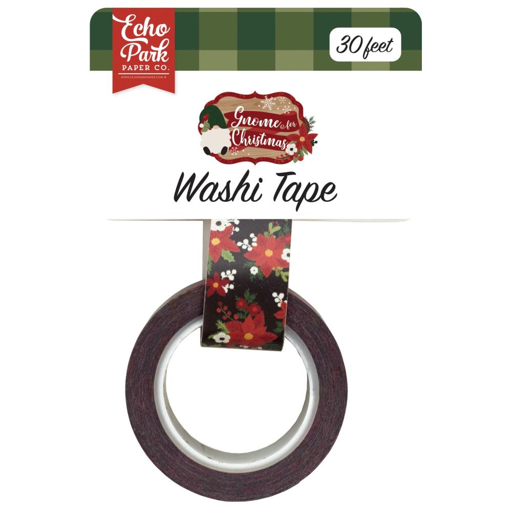 Echo Park Gnome for Christmas - Poinsettia Washi Tape