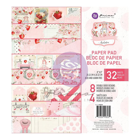 Prima Strawberry Milkshake - 8x8 Paper Pad