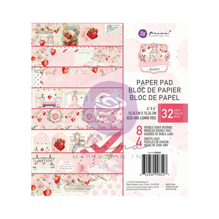 Prima Strawberry Milkshake - 6x6 Paper Pad