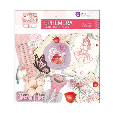 Prima Strawberry Milkshake - Ephemera 44 Piece