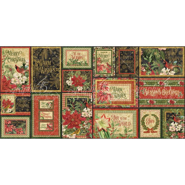 Graphic 45 Warm Wishes - Journaling & Ephemera Cards