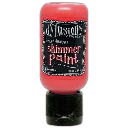 Dylusions 1oz Shimmer Paint - Fiery Sunset