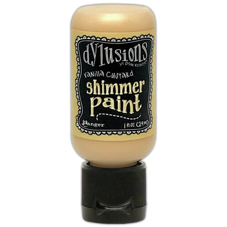 Dylusions 1oz Shimmer Paint - Vanilla Custard