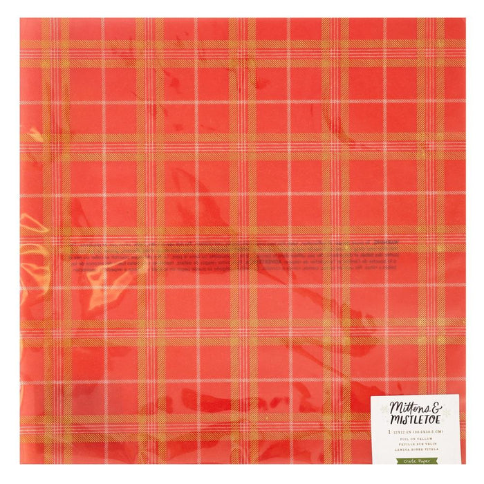 Crate Paper Mittens & Mistletoe - Foiled Vellum