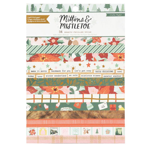 Crate Paper Mittens & Mistletoe - 6x8 Pad