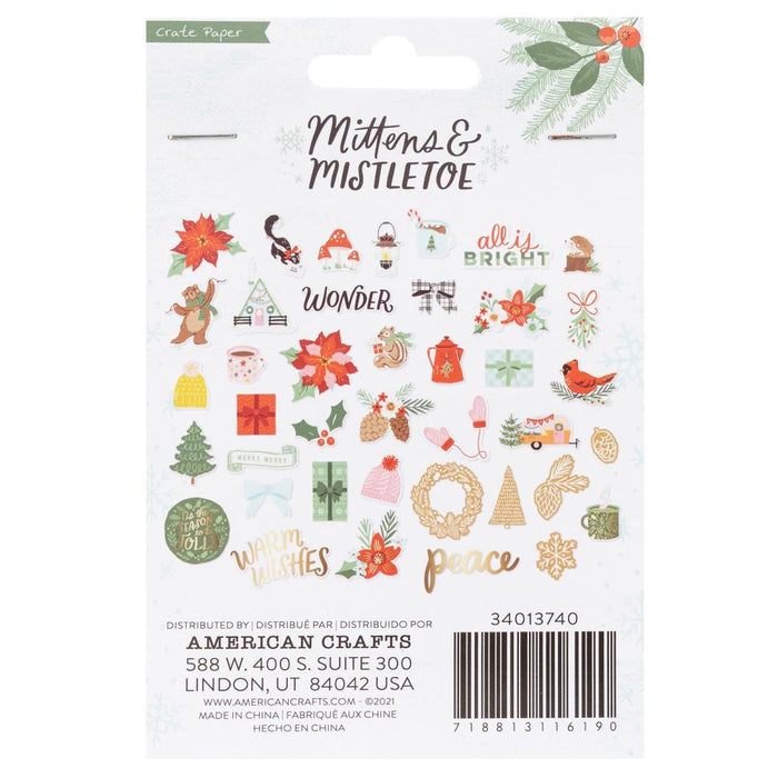 Crate Paper Mittens & Mistletoe - Ephemera Icons