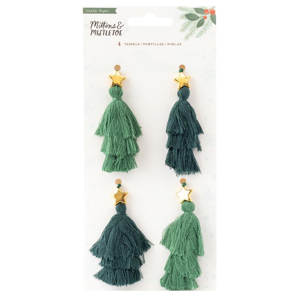 Crate Paper Mittens & Mistletoe - Tassels