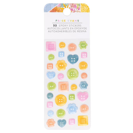 American Crafts Paige Evans Garden Shoppe - Epoxy Stickers