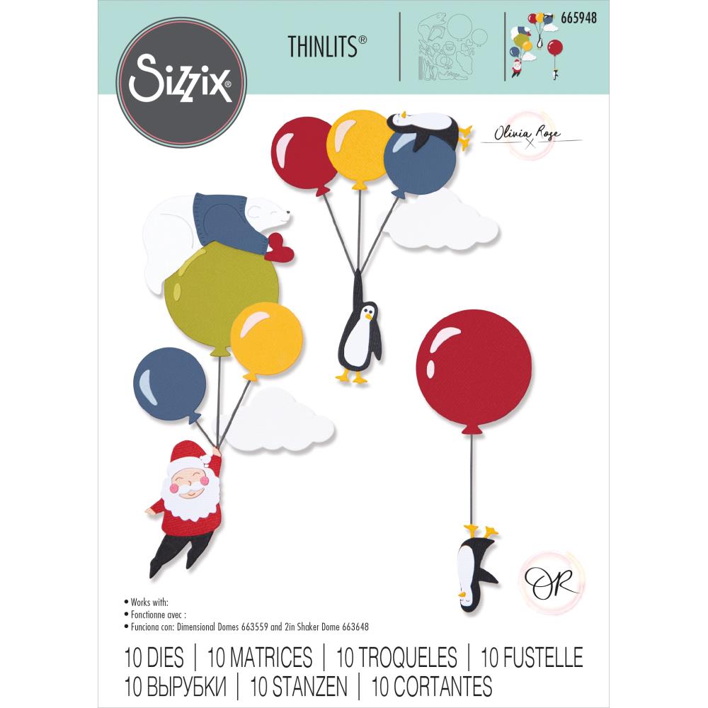 Sizzix Thinlits Die - Festive Sky Party