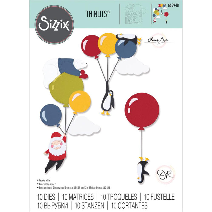 Sizzix Thinlits Die - Festive Sky Party