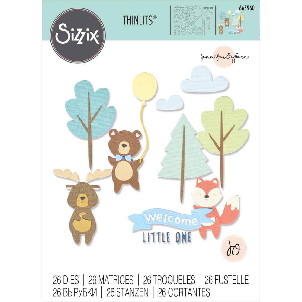 Sizzix Thinlits Die - Woodland Baby Set