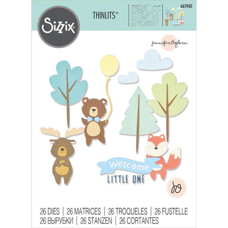 Sizzix Thinlits Die - Woodland Baby Set