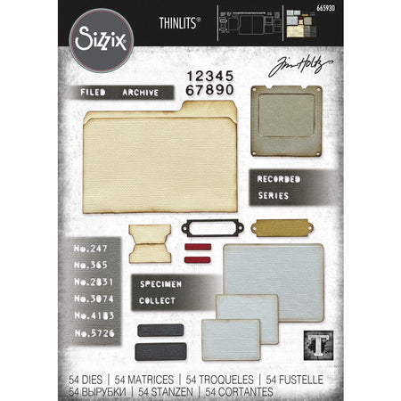 Sizzix Tim Holtz Alterations Thinlits Die Set - Specimen