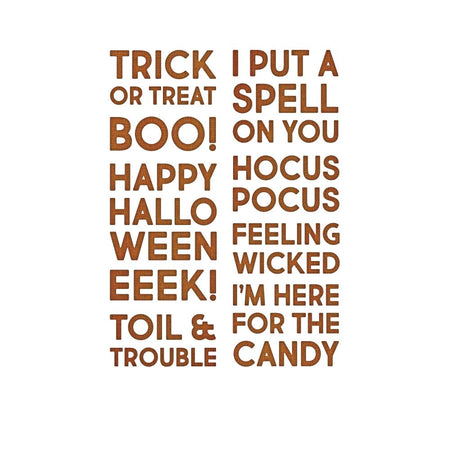 Sizzix Tim Holtz Thinlits Die - Bold Text Halloween