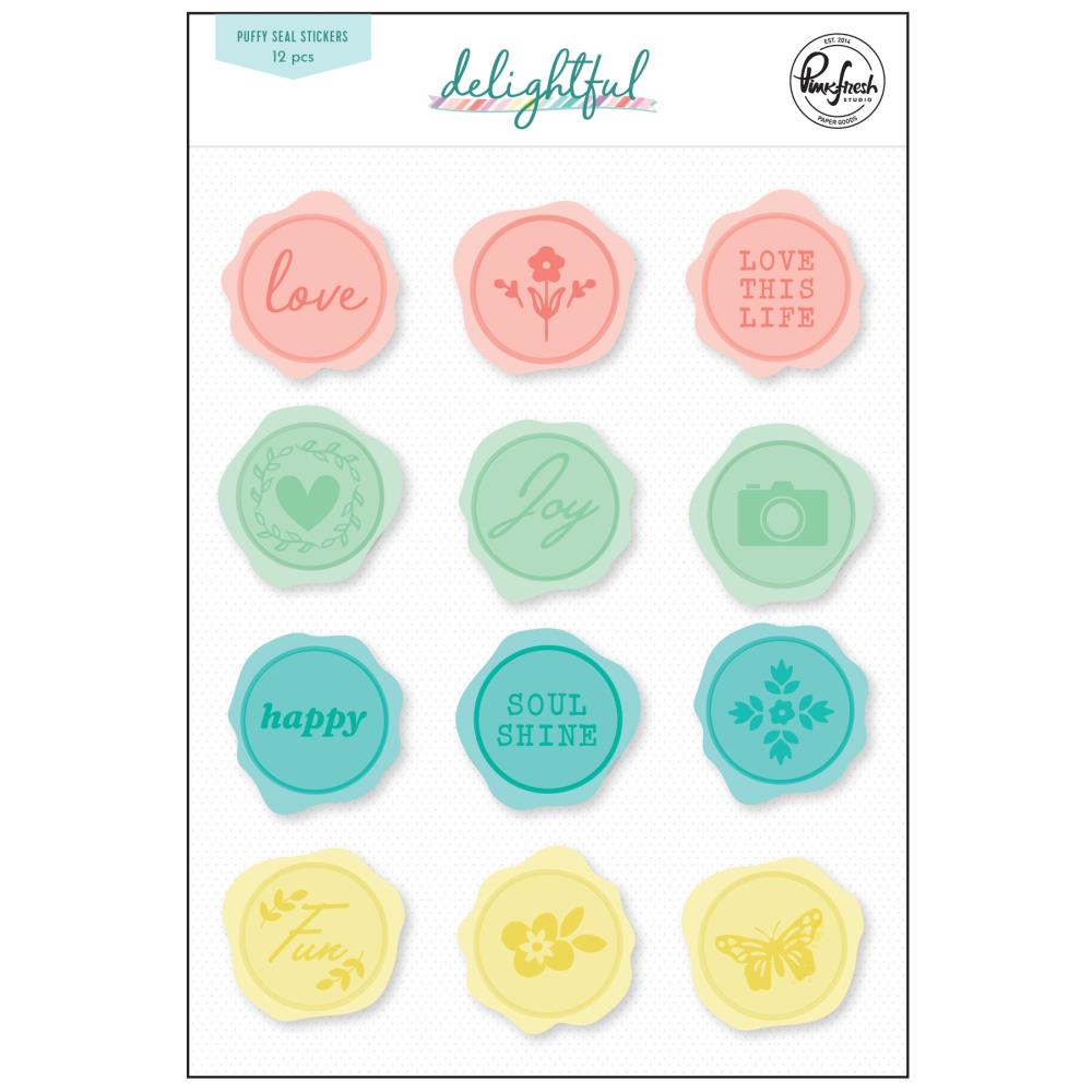Pinkfresh Studio Delightful - Puffy Seal Stickers