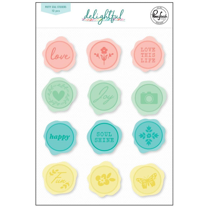Pinkfresh Studio Delightful - Puffy Seal Stickers