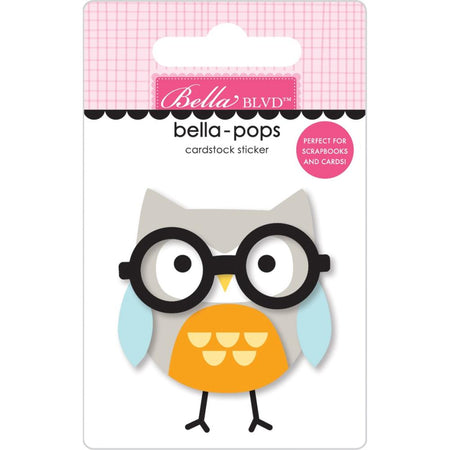 Bella Blvd School Is Cool - Wise Owl Bella-Pops 3D Sticker