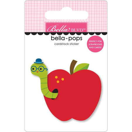 Bella Blvd School Is Cool - Apple Bella-Pops 3D Sticker