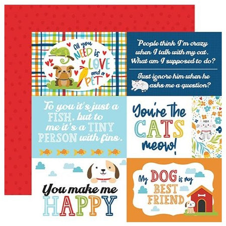 Echo Park Pets - 6x4 Journaling Cards