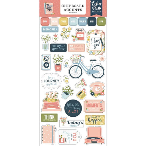 Echo Park Day In The Life No. 2 - Chipboard Accents