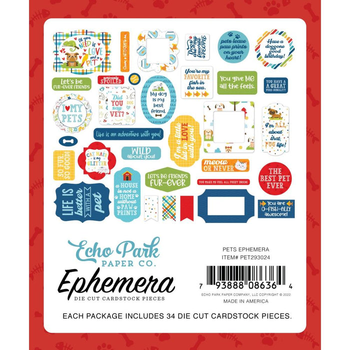 Echo Park Pets - Ephemera Icons