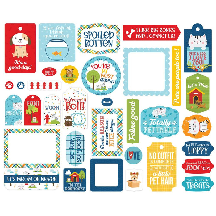 Echo Park Pets - Ephemera Frames and Tags