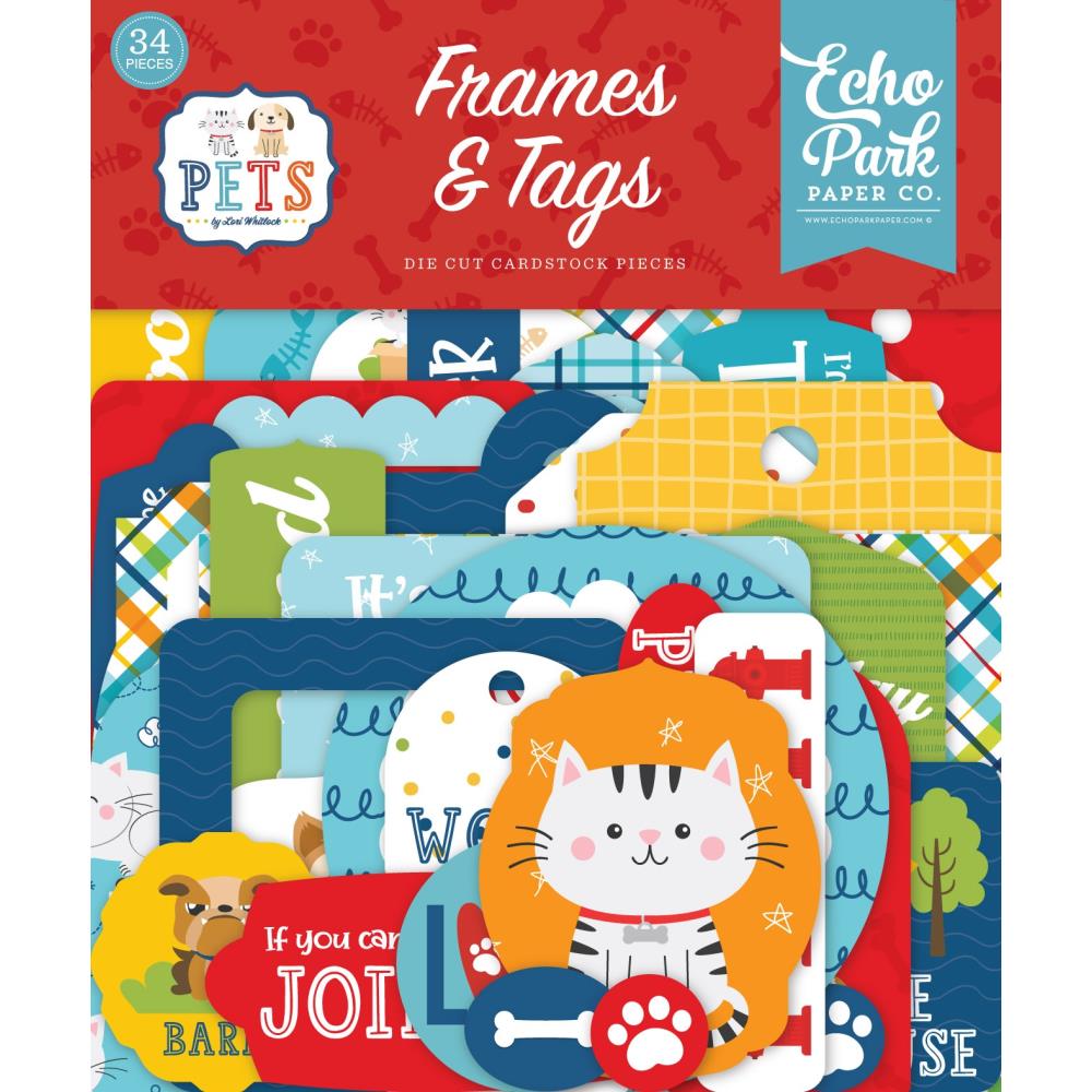 Echo Park Pets - Ephemera Frames and Tags