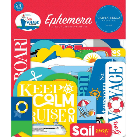 Carta Bella Bon Voyage - Ephemera Icons
